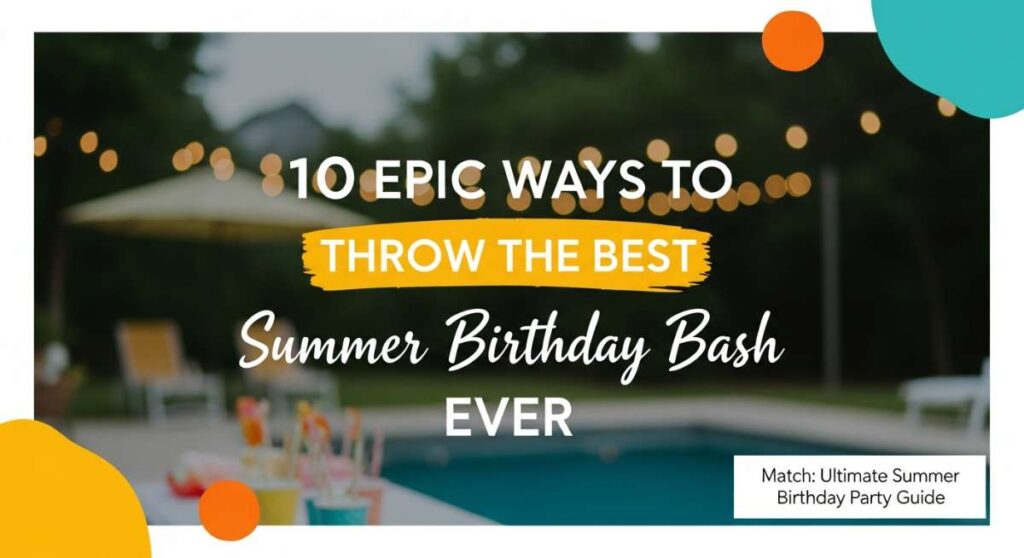 featured: 10 epic ways to throw the best summer birthday bash ever