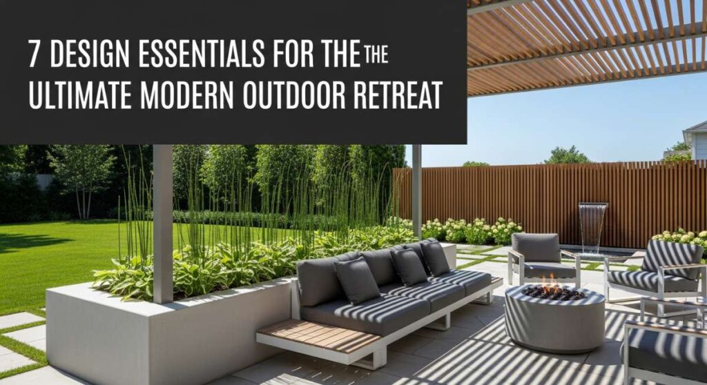 featured: 7 design essentials for the ultimate modern outdoor retreat