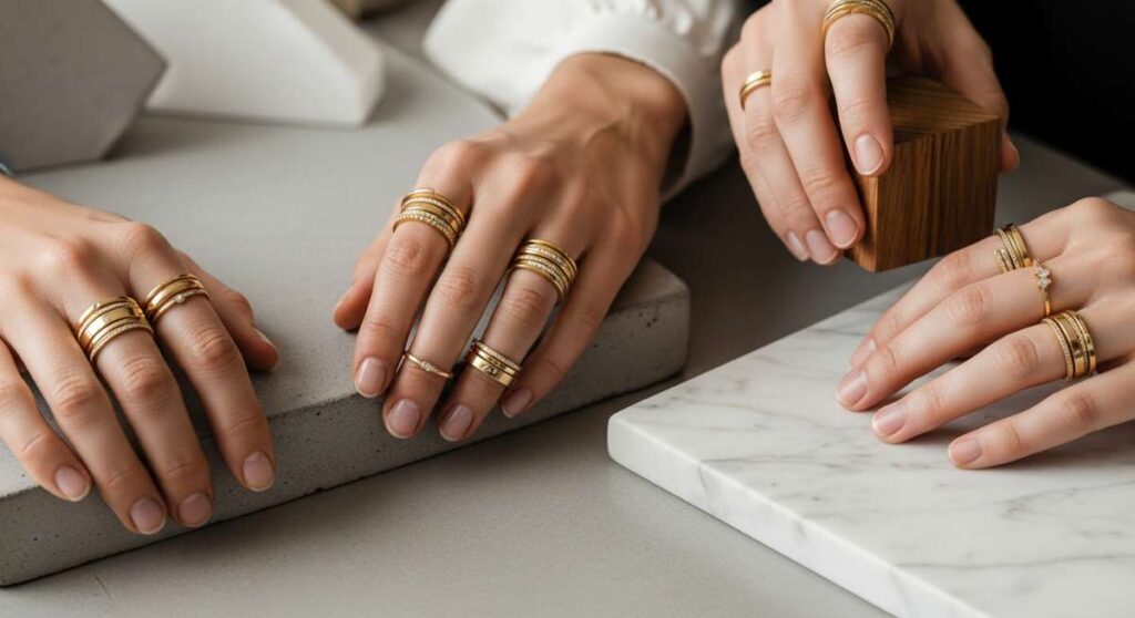 featured: beyond basic: elevate your style with luxury gold ring layering