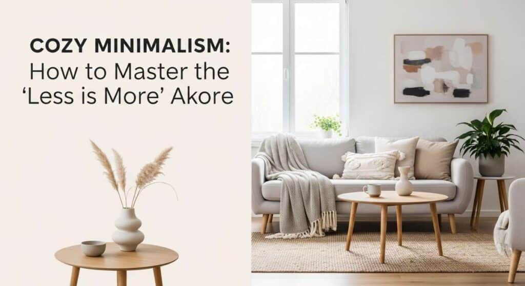 featured: cozy minimalism: how to master the 'less is more' aesthetic