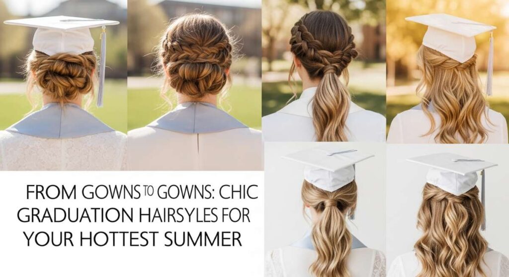 featured: from gowns to gowns: chic graduation hairstyles for your hottest summer