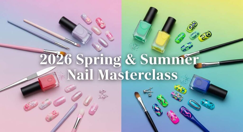 featured: from pastel dreams to neon beams: 2026 spring & summer nail masterclass
