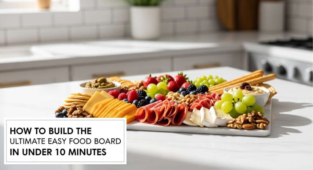 featured: how to build the ultimate easy food board in under 10 minutes