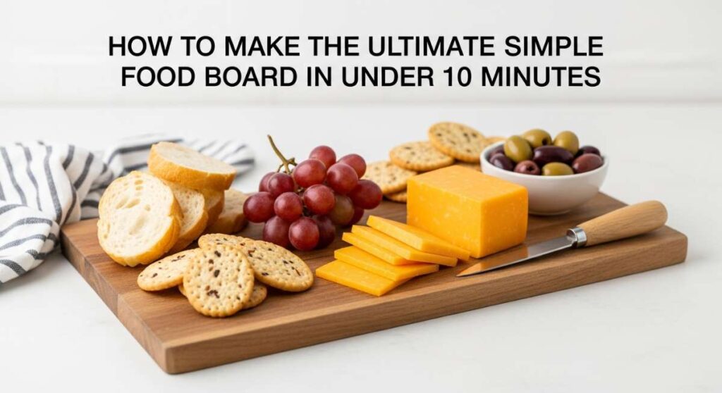 featured: how to make the ultimate simple food board in under 10 minutes