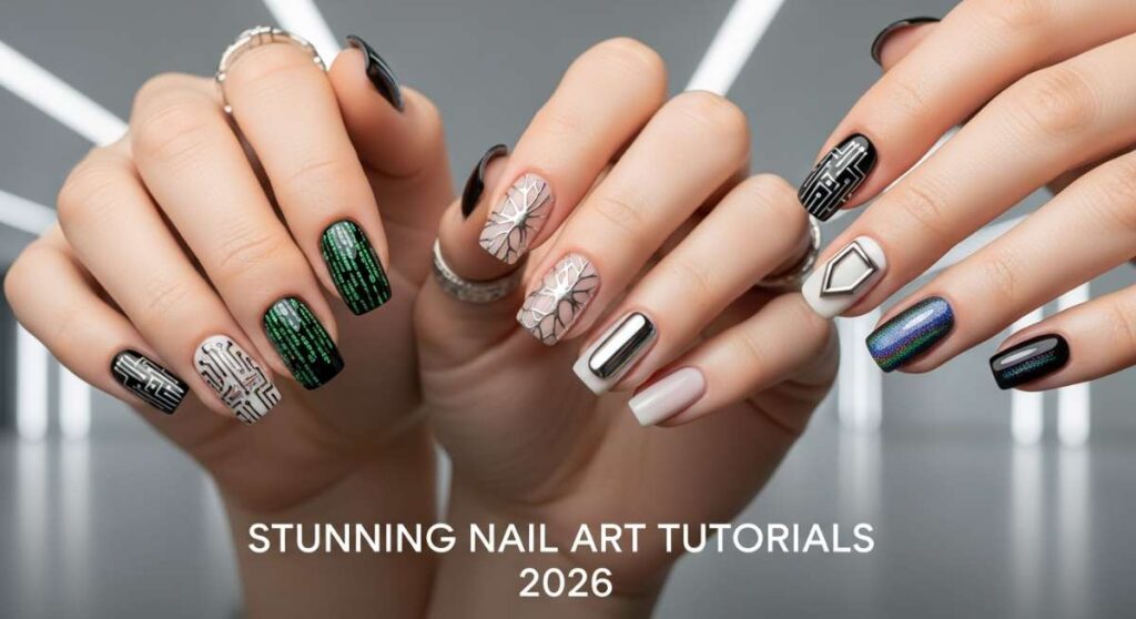 featured: master the matrix: 5 stunning nail art tutorials for 2026