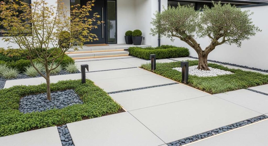 featured: modern minimalist gardens: the new standard for high end curb appeal
