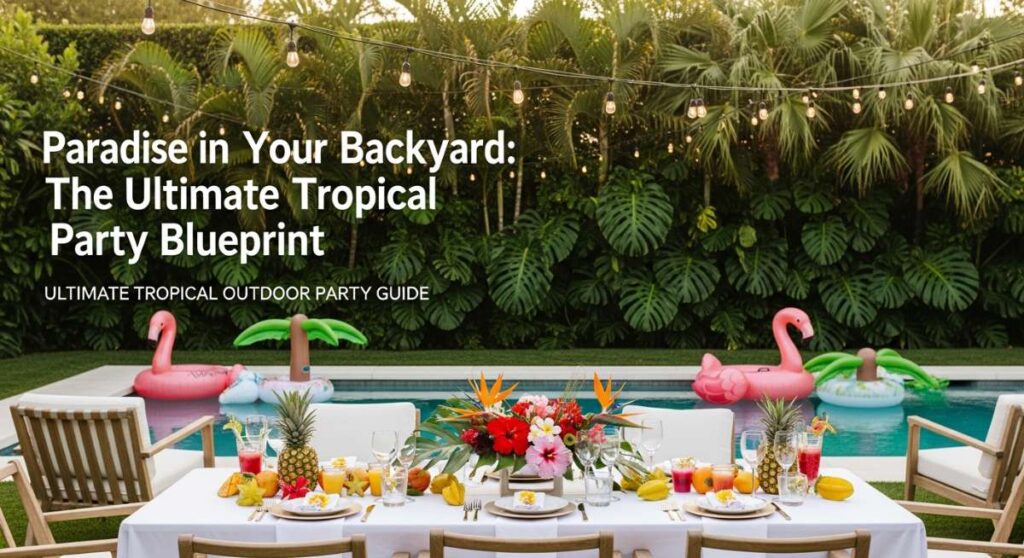 featured: paradise in your backyard: the ultimate tropical party blueprint