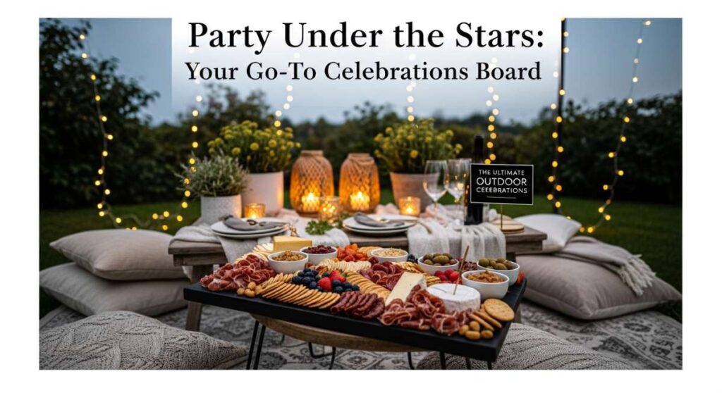 featured: party under the stars: your go to outdoor celebration board