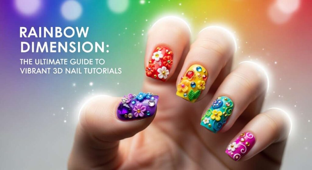 featured: rainbow dimension: the ultimate guide to vibrant 3d nail tutorials