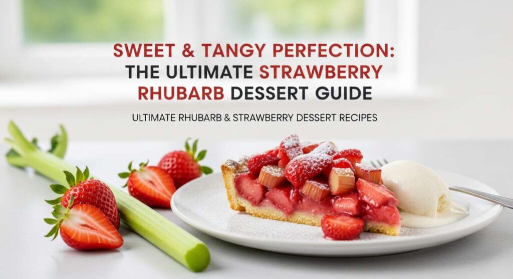 featured: sweet & tangy perfection: the ultimate strawberry rhubarb dessert guide