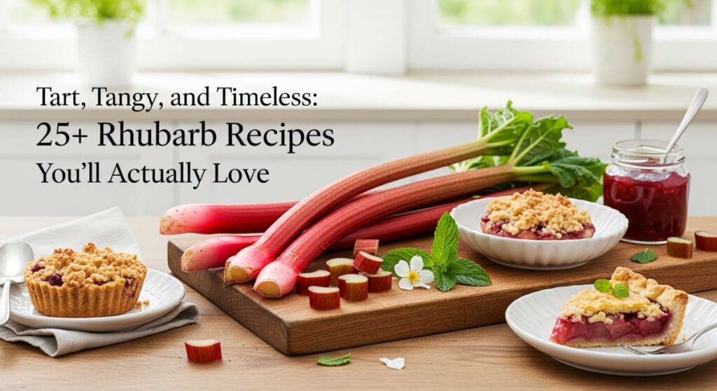featured: tart, tangy, and timeless: 25+ rhubarb recipes you’ll actually love