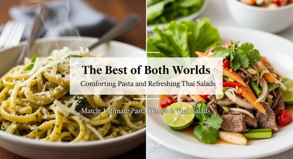 featured: the best of both worlds: comforting pasta and refreshing thai salads