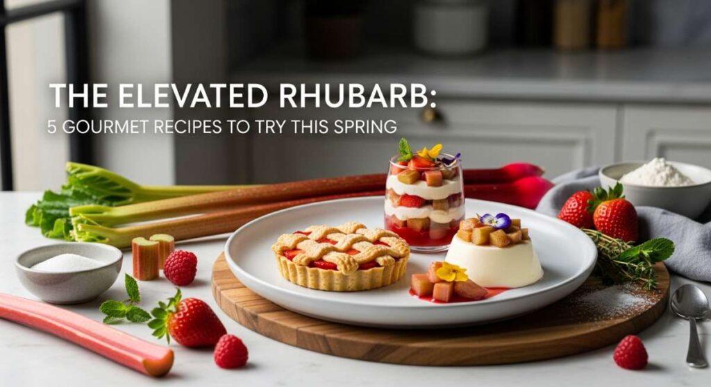featured: the elevated rhubarb: 5 gourmet recipes to try this spring