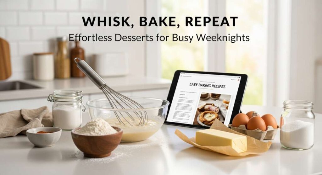 featured: whisk, bake, repeat: effortless desserts for busy weeknights
